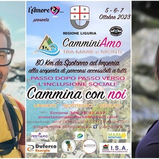 80 km a piedi per trovare percorsi accessibili anche ai disabili, sabato l'arrivo a Imperia
