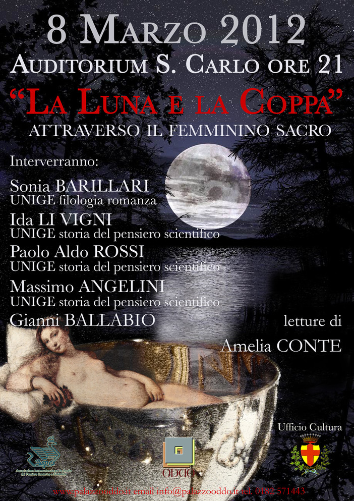 Albenga: "La Luna e la Coppa, attraverso il femminismo sacro"