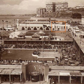 Villaggio Balneare 1934, la collocazione dell'Acquario