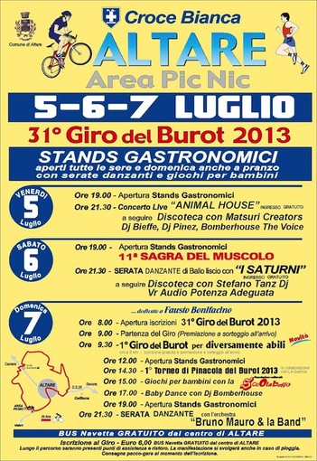 La Croce Bianca di Altare organizza il Giro del Burot La Croce Bianca di Altare organizza il Giro del Burot
