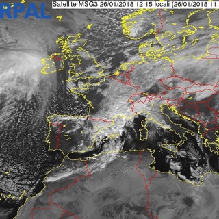 Allerta gialla per neve in arrivo sulla Val Bormida