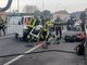 Albenga, scontro moto-camioncino sull'Aurelia: due feriti in codice rosso al Santa Corona (FOTO e VIDEO)