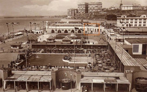 Villaggio Balneare 1934, la collocazione dell'Acquario Villaggio Balneare 1934, la collocazione dell'Acquario