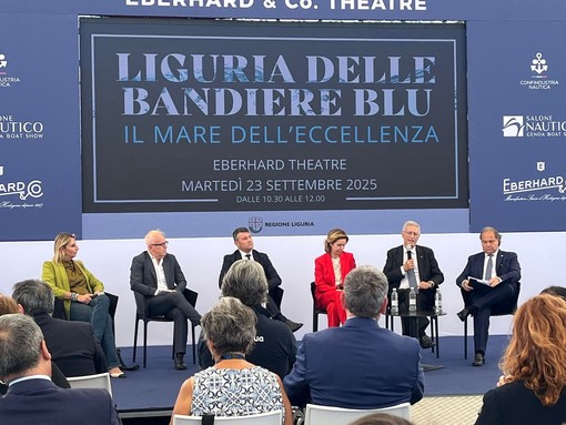 Al Salone Nautico di Genova l'esperienza del porto di Andora, da 38 anni consecutivi Bandiera Blu