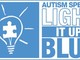 Albenga aderisce a “Light it up blue” per la giornata mondiale dell'autismo