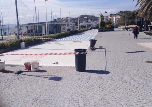 Albissola, lavori di ripristino del Lungomare degli Artisti e del molo S. Antonio Albissola, lavori di ripristino del Lungomare degli Artisti e del molo S. Antonio