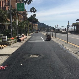 Andora: terminata la posa della nuova condotta fognaria sulla via Aurelia