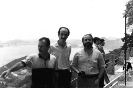 Ayala con Falcone e Borsellino