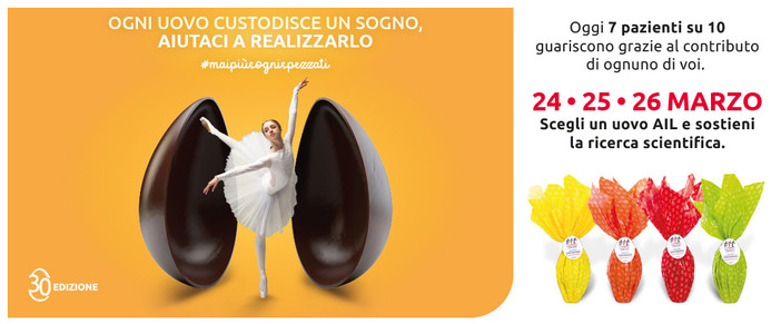 A Varazze le uova di Pasqua AIL, appuntamento sabato 25 marzo