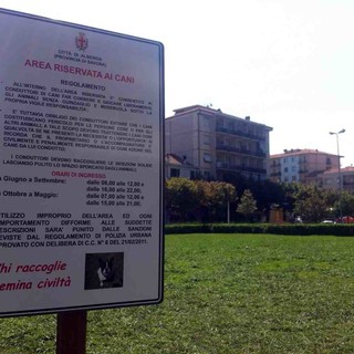 Albenga, completata l’area dedicata ai cani