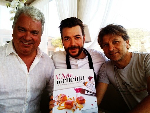 Lo chef di Borgio Florian Zaia e il pittore/dj alassino Rudy Mas tra i protagonisti del volume &quot;L'Arte in cucina&quot; (FOTOgallery e VIDEOinterviste)