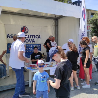 Assonautica Savona insegna i nodi marinareschi alla festa dello Sport di Genova