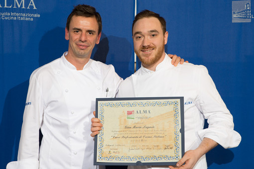 Tra gli studenti che hanno conquistato il diploma di Cuoco Professionista di Cucina Italiana anche il savonese Gian Maria Lagasio