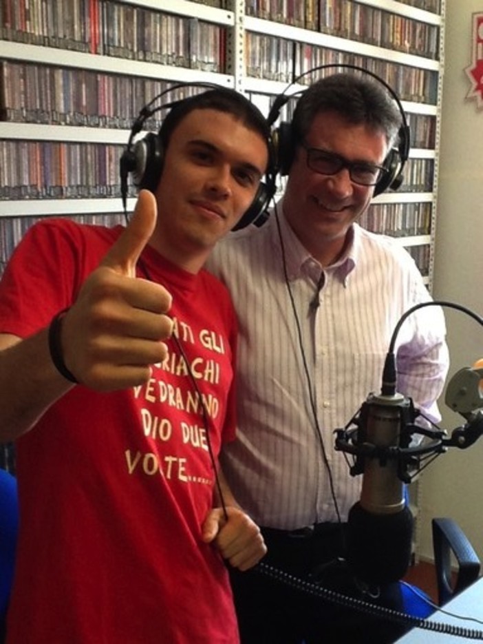 Andrea Palermo e Don Germano Grazzini in postazione