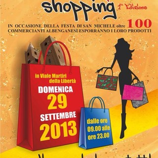"Albenga Shopping",per la festa di San Michele Viale Martiri della Libertà si trasforma un centro commerciale a cielo aperto