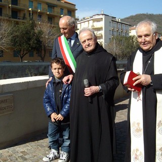 Finale: intitolato a San Benedetto il ponte medioevale
