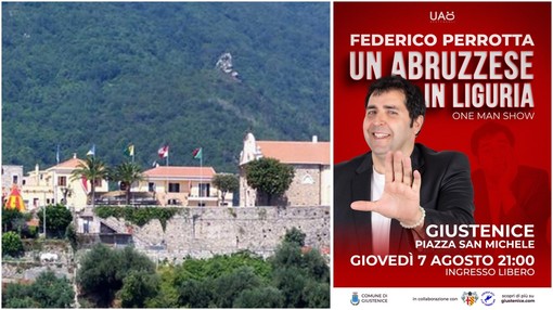 "Un abruzzese in Liguria": Federico Perrotta in scena a Giustenice