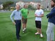 Andora, iniziata la posa del manto del campo da calcio in erba sintetica (FOTO)