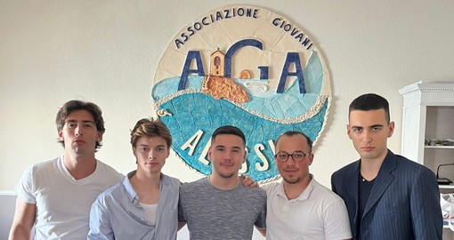 Da sinistra: Francesco Nicola Salvo, Guglielmo Arnaud, Pietro Gianetti, Edoardo Parasi e Giovanni Battista Salvo