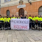 I volontari di Protezione civile di Albenga e Villanova in piazza per il flashmob #IONOVOGLIORISCHIARE