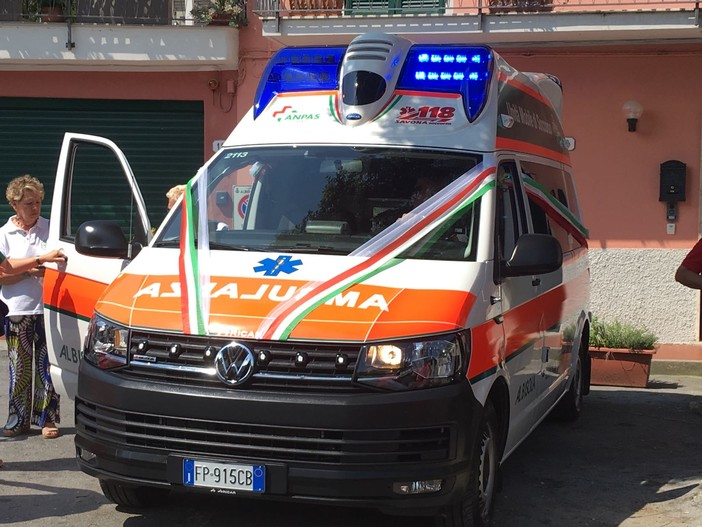 Albisola, inaugurata ad Ellera la nuova ambulanza della Croce Verde