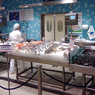 Il banco del pesce dell'Ipercoop