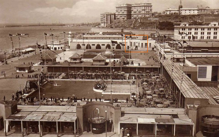 Villaggio Balneare 1934, la collocazione dell'Acquario Villaggio Balneare 1934, la collocazione dell'Acquario