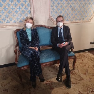 Albenga, il nuovo Questore Alessandra Simone incontra il sindaco Riccardo Tomatis (FOTO)