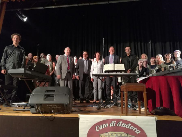 Terremotati: il "Coro di Andora" si è esibito al Consolato d'Italia a Nizza per raccogliere fondi