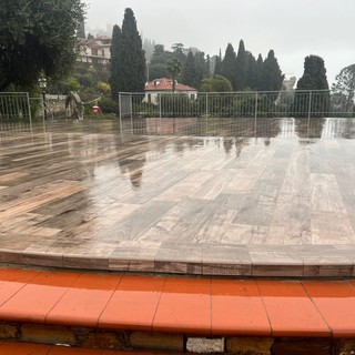 Auditorium di Parco San Rocco: quasi ultimati i lavori di riqualificazione del palco e degli spogliatoi