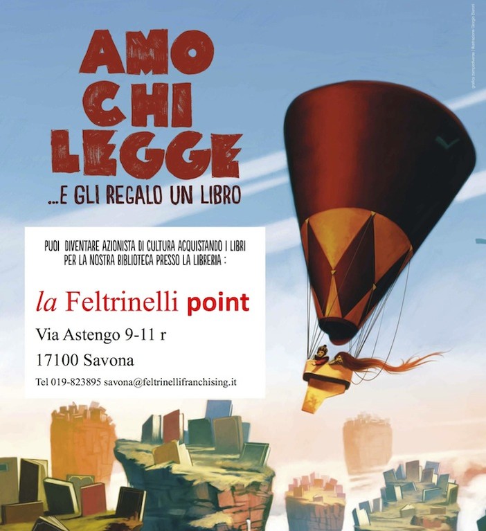 "Amo chi legge... e gli regalo un libro": a Savona dal 23 al 27 maggio
