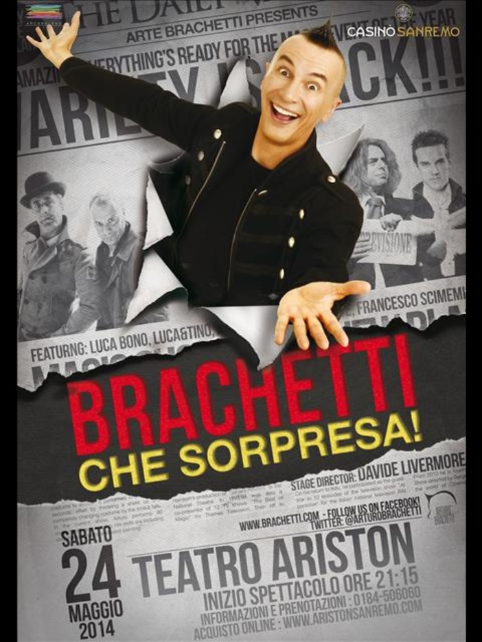 Il mago-trasformista Arturo Brachetti ai microfoni di Radio Onda Ligure 101 Il mago-trasformista Arturo Brachetti ai microfoni di Radio Onda Ligure 101