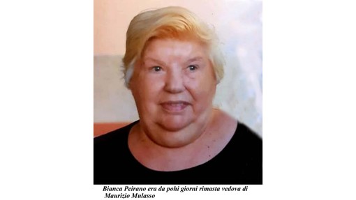 Alassio piange Bianca Peirano, vedova di Maurizio Mulasso Alassio piange Bianca Peirano, vedova di Maurizio Mulasso