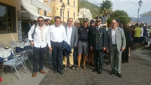 Bruzzone (Lega Nord) alla festa di S. Matteo a Laigueglia Bruzzone (Lega Nord) alla festa di S. Matteo a Laigueglia