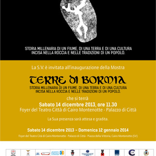 Cairo Montenotte, sabato inaugurazione di "Terre di Bormia", mostra e strategia dedicata al rilancio della Valle Bormida
