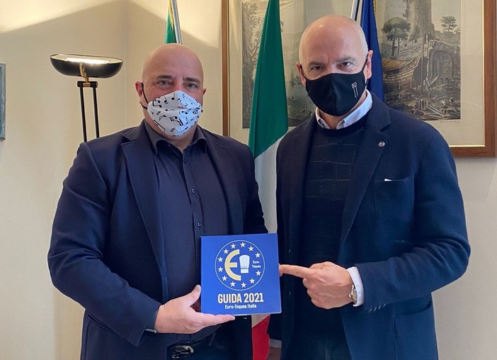 L’assessore regionale Berrino incontra il presidente di Euro-Toques: "Nella guida 2021 dieci ristoranti liguri"