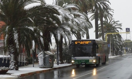 TPL Linea: lievi ritardi a Savona città e nelle zone dell’entroterra per l’intensa nevicata