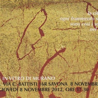 Città d’acqua. Bruno Gorgone espone le sue opere in vetro di Murano alla Libreria Moderna di Savona