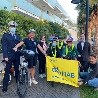 Successo a Loano per la “prima uscita” del Bicibus