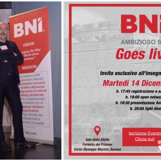 BNI irrompe a Savona il 14 dicembre con il primo Capitolo Hybrid in Liguria: "Ambizioso SV"