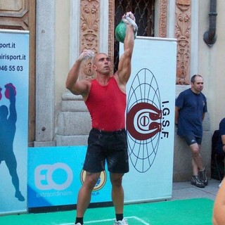 Christian Borghello, atleta della Onlykettlebell di Finale Ligure