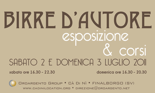 Finale Ligure: questa sera l'appuntamento con la rassegna di Birre d’Autore