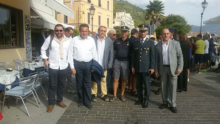 Bruzzone (Lega Nord) alla festa di S. Matteo a Laigueglia Bruzzone (Lega Nord) alla festa di S. Matteo a Laigueglia
