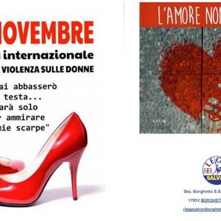 Giornata Internazionale contro la Violenza sulle Donne: a Borghetto S. Spirito il Gazebo Solidale della Lega