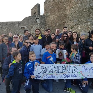 Beppe Squillace e la sua impresa: 1400 km da Pietra Ligure alla Calabria