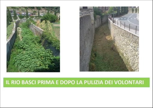 Albissola Marina: l'assessore Silvestro e i volontari puliscono i rii Basci e Sansobbia Albissola Marina: l'assessore Silvestro e i volontari puliscono i rii Basci e Sansobbia