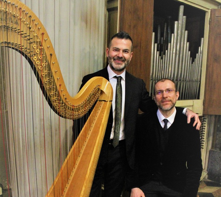 "I pomeriggi della Mozart", a Savona il concerto del Duo Davide Burani (arpa) e Stefano Pellini (organo)