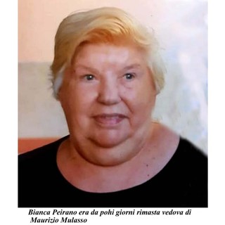 Alassio piange Bianca Peirano, vedova di Maurizio Mulasso