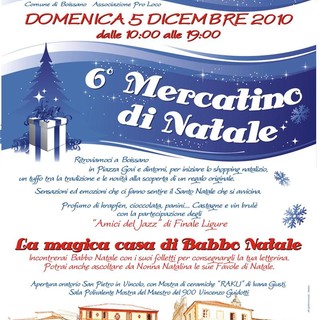 Boissano: tutto pronto per la 6^ edizione del mercatino di Natale