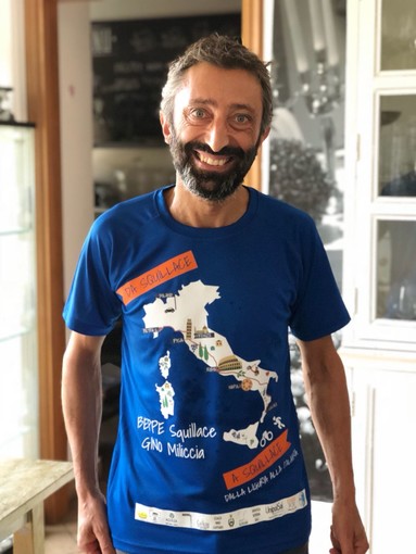 La nuova impresa di Beppe Squillace: 1400 km di corsa da Pietra Ligure alla Calabria